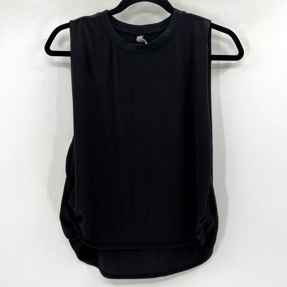 Athleta Women's Black Sleeveless Workout Athletic Tank Muscle Tee Size XS